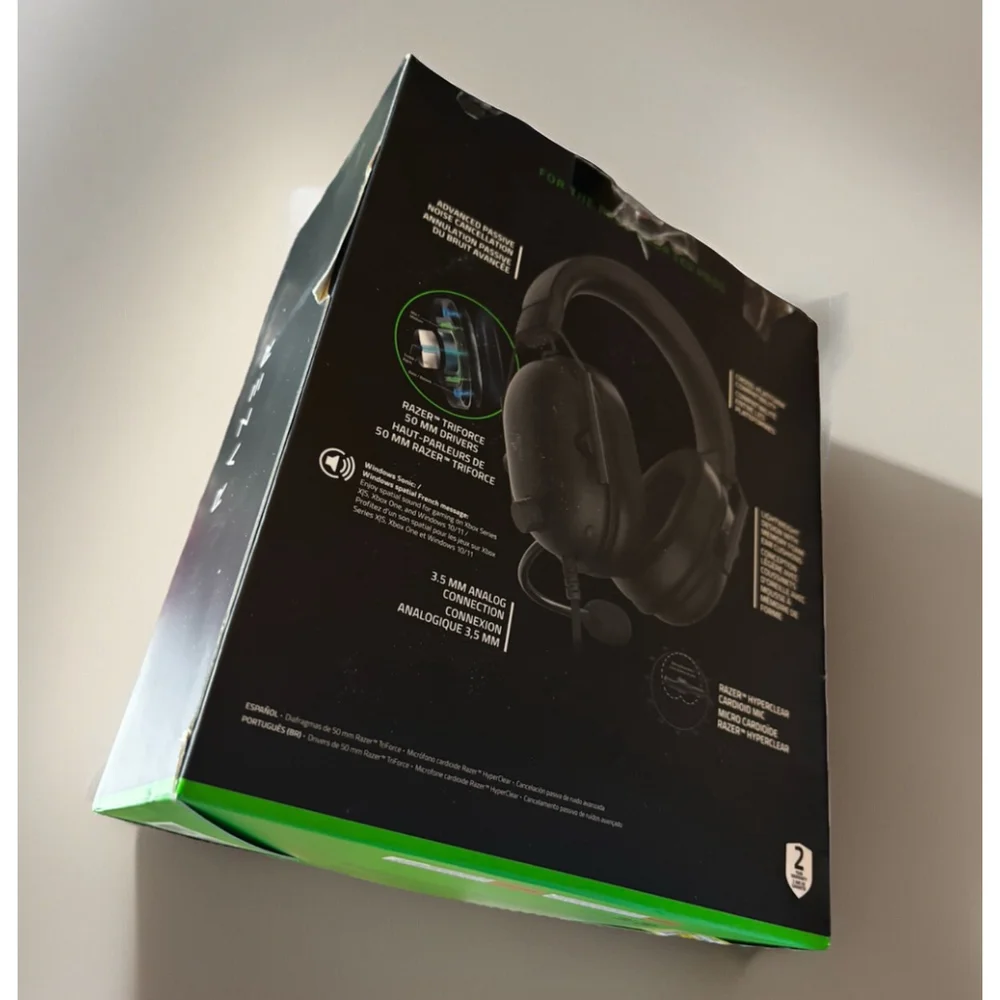 Razer BlackShark v2 X Wired Gaming Headset• Xbox & 3mm Multi Platform PS5/4-BLK